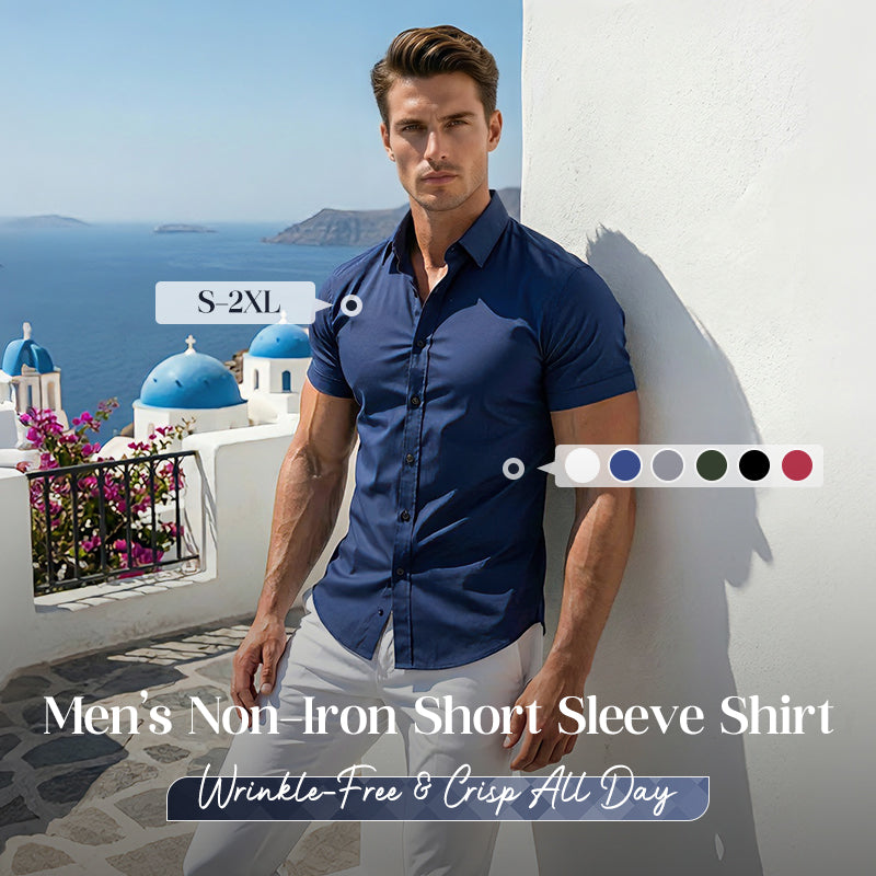 👔 60% OFF NOW! ✨ Men's Non-Iron Shirts – Wrinkle-Free, Comfortable All Day & Perfect for Business or Casual 👕