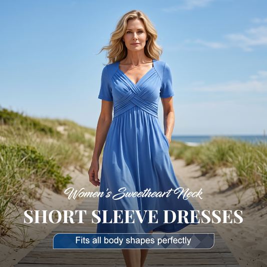 Everyday V-Neck Flowing Long Dress