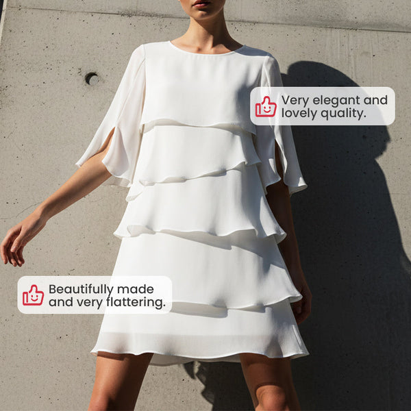 Casual Edge Layered Ruffle Dress